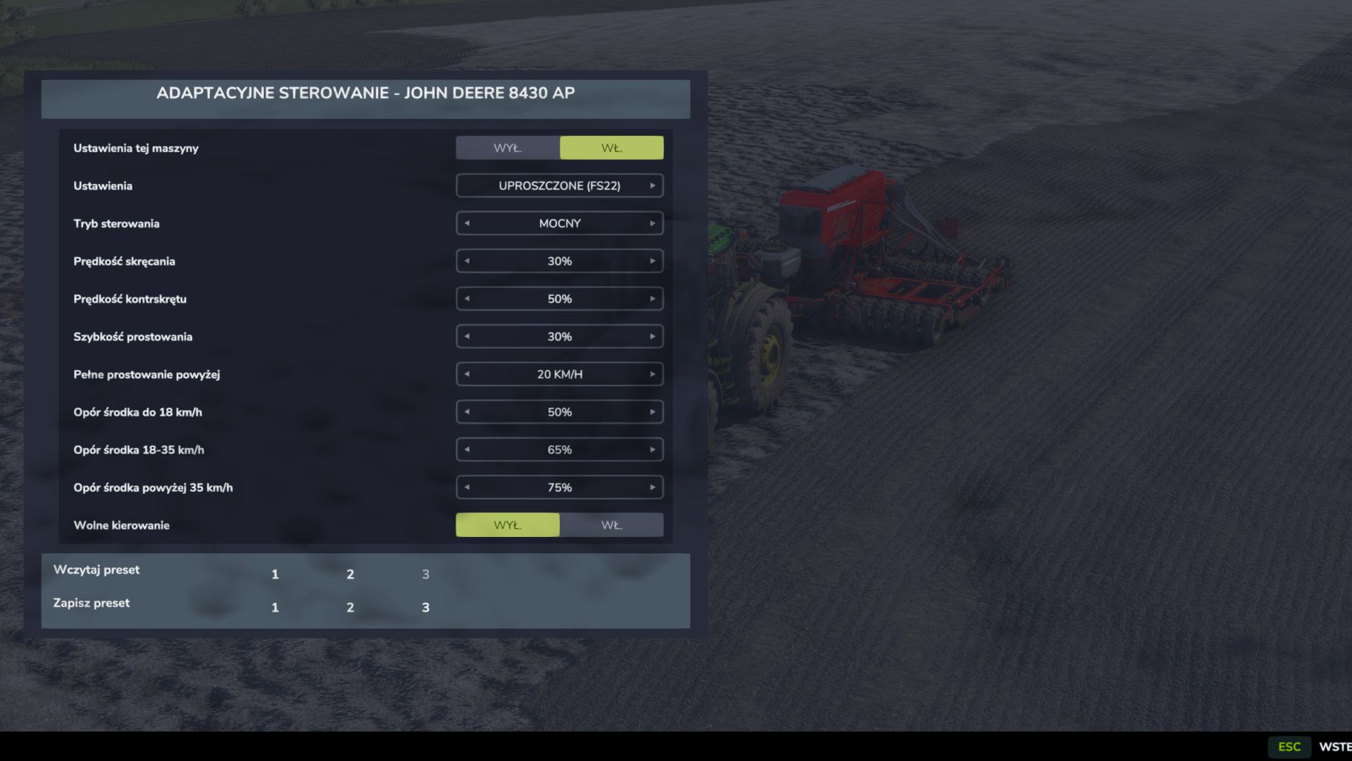 Direction adaptative FS25